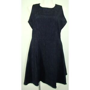 GAP DESIGNED & CRAFTED FIT FLAIR DENIM JEAN DRESS SIZE 20       D143